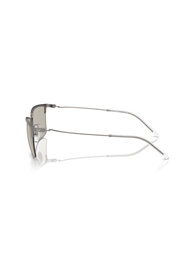 EMPORIO ARMANI EA 2155 3003/3 Men Semi-Rimless Square Sunglasses - Lens Size: 58 mm - Image 2